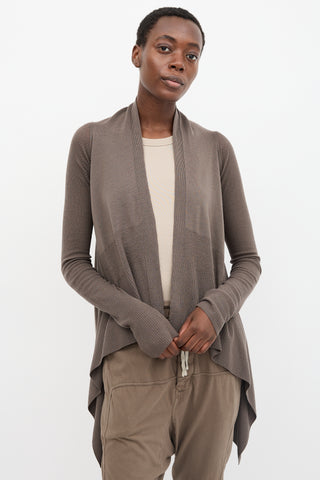 Rick Owens FW 2012 Waterfall Drape Cardigan