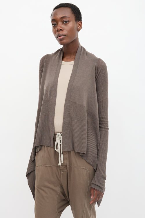 Rick Owens FW 2012 Waterfall Drape Cardigan