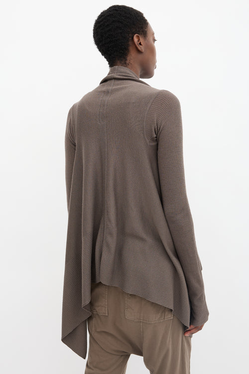 Rick Owens FW 2012 Waterfall Drape Cardigan