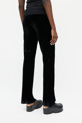 Rick Owens FW 2016 Mastodon Black Velvet Flared Pant