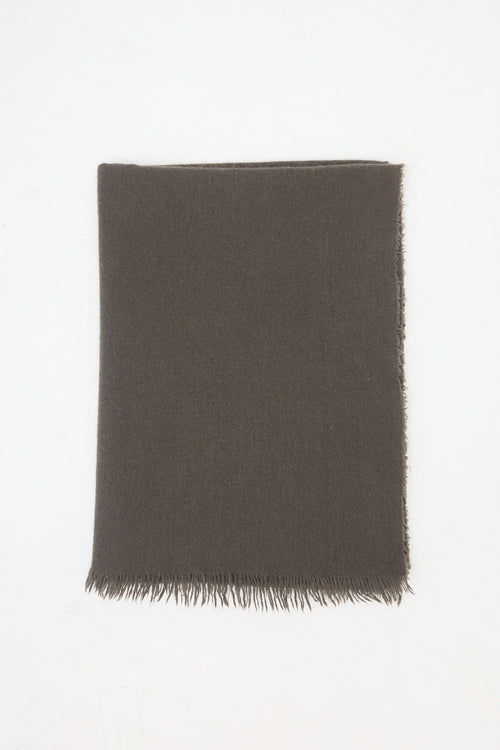 Rick Owens FW 2018 Fringe Scarf