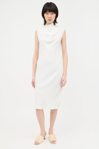 Rick Owens FW 2013 Crepe Cowl Dress