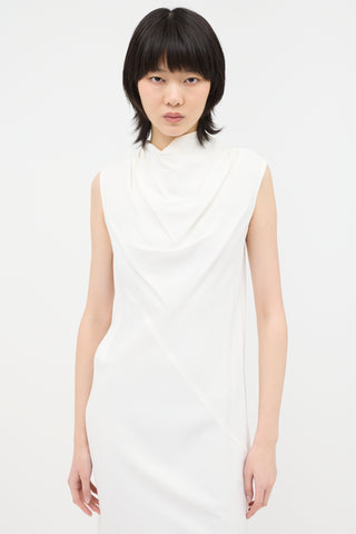 Rick Owens FW 2013 Crepe Cowl Dress