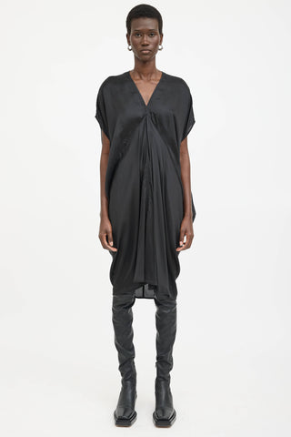 Rick Owens Fogachine Nylon V-Neck Dress