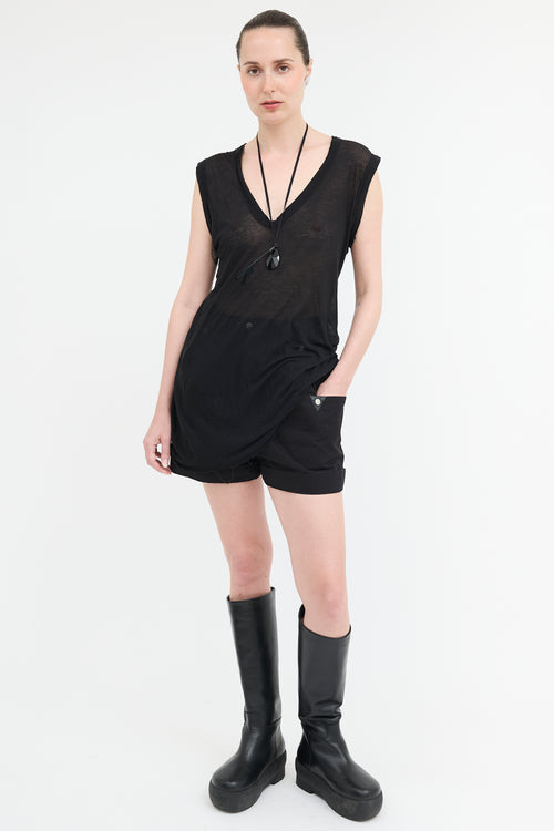 Rick Owens Knit Sheer Top