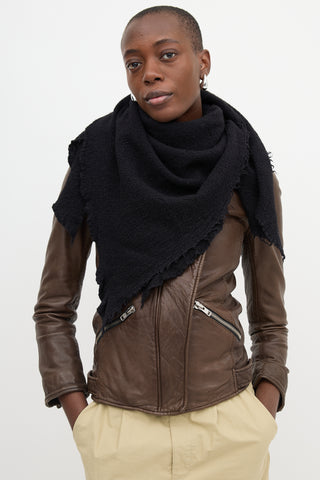 Rick Owens FW 2019 Fringe Scarf