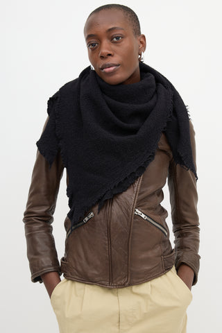 Rick Owens FW 2019 Fringe Scarf