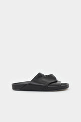 Rick Owens Leather Gathered Slide