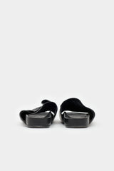 Rick Owens Leather Gathered Slide