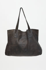 Rick Owens Leather Large Tote Bag