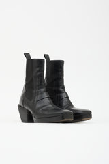 Rick Owens Leather Sliver Chelsea Boot