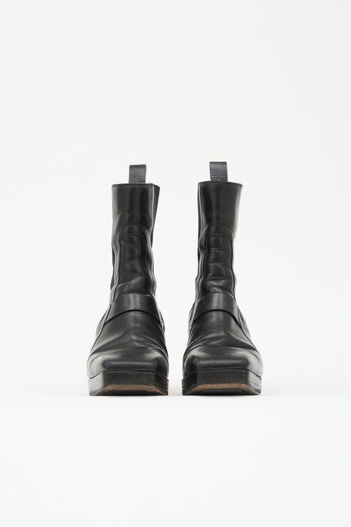 Rick Owens Leather Sliver Chelsea Boot