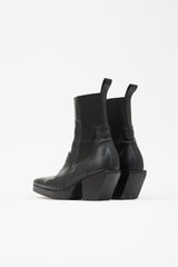 Rick Owens Leather Sliver Chelsea Boot
