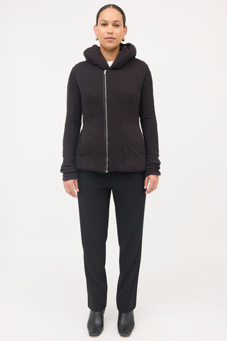 Rick Owens Lilies Padded Zip Sweater
