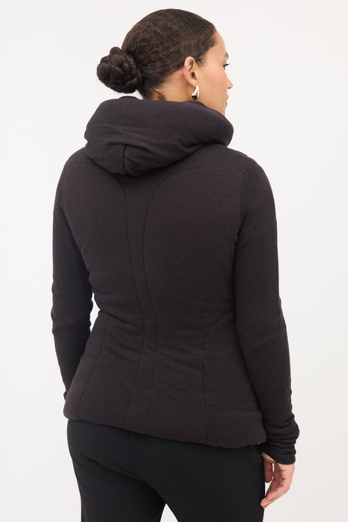 Rick Owens Lilies Padded Zip Sweater