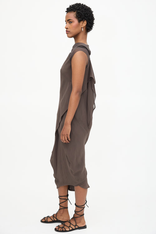 Rick Owens SS 2008 Mesh Cowl Dress