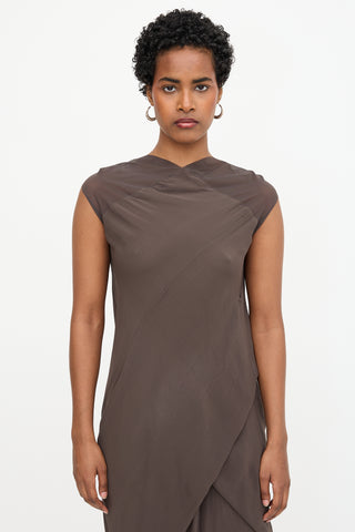 Rick Owens SS 2008 Mesh Cowl Dress