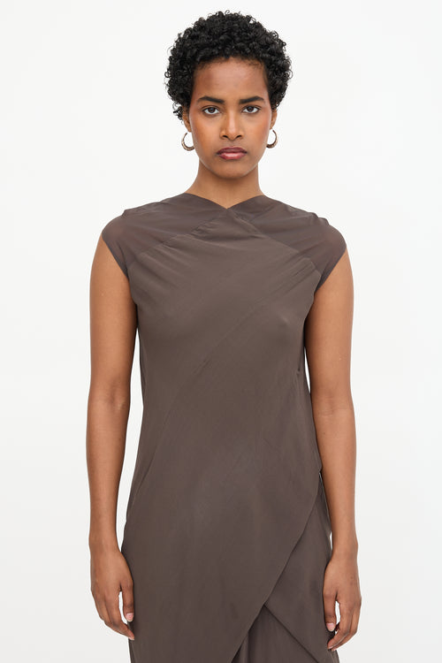 Rick Owens SS 2008 Mesh Cowl Dress