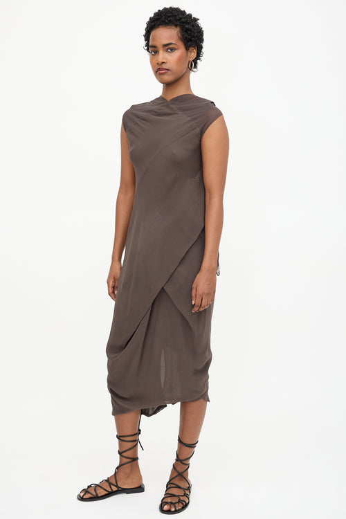 Rick Owens SS 2008 Mesh Cowl Dress