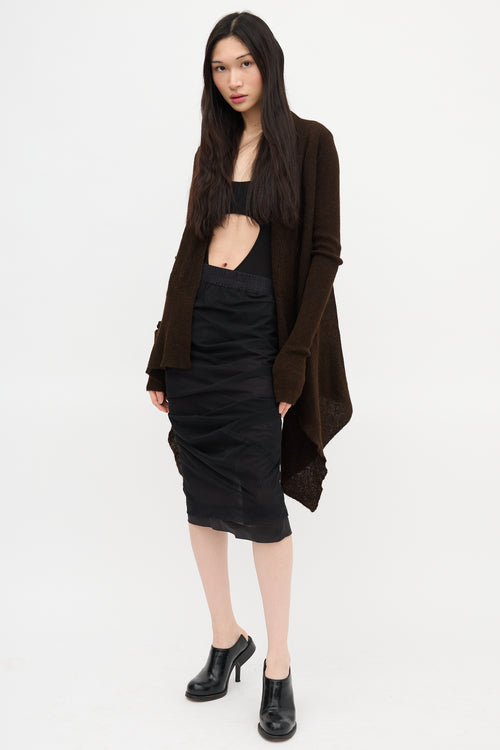 Rick Owens SS 2013 Tulle Ruched Skirt