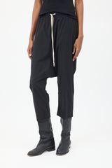 Rick Owens SS 2015 Black Faun Drop Seat Pant