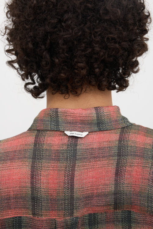 Our Legacy Borrowed Sheer Check Shirt