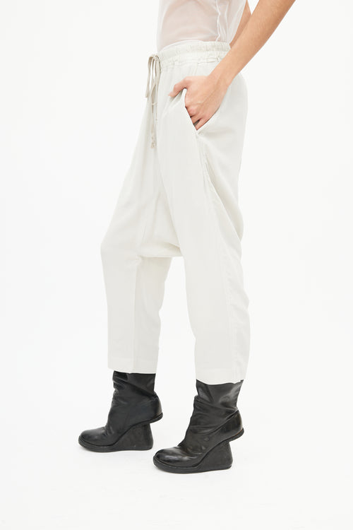 Rick Owens SS 2019 Grey Babel Crepe Trouser