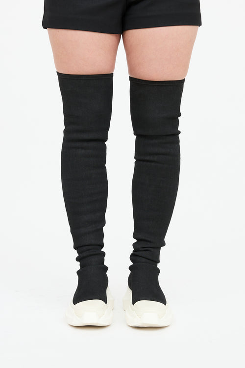 Rick Owens DRKSHDW Abstract Stocking Jean Boot