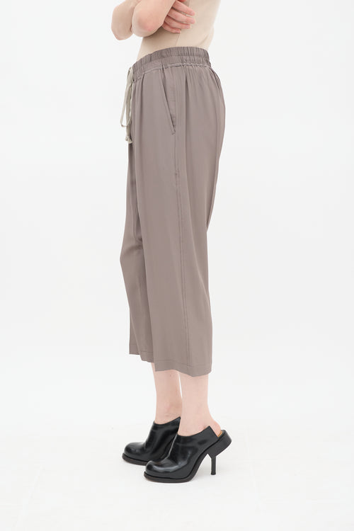 Rick Owens Taupe Drop Seat Pant