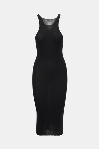 Rick Owens Wool Rib Knit Tank Dress