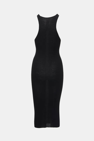 Rick Owens Wool Rib Knit Tank Dress