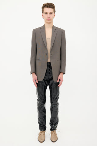 Rick Owens Wool Single Button Blazer