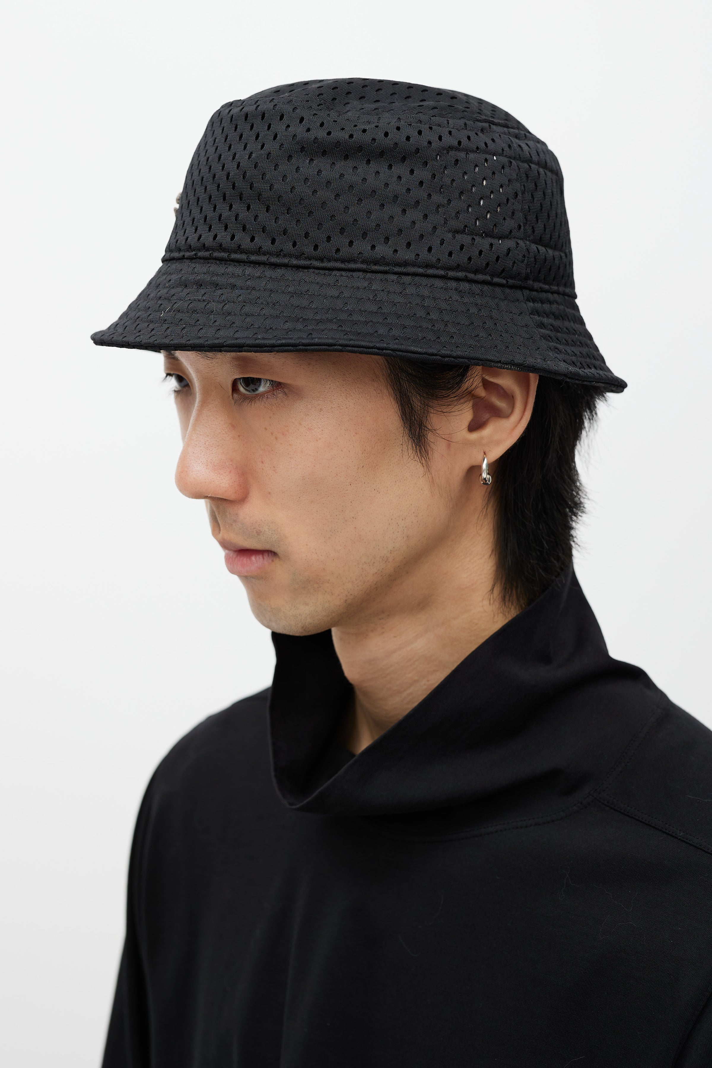 Rick Owens // X Champion Black Mesh Jersey Bucket – VSP Consignment