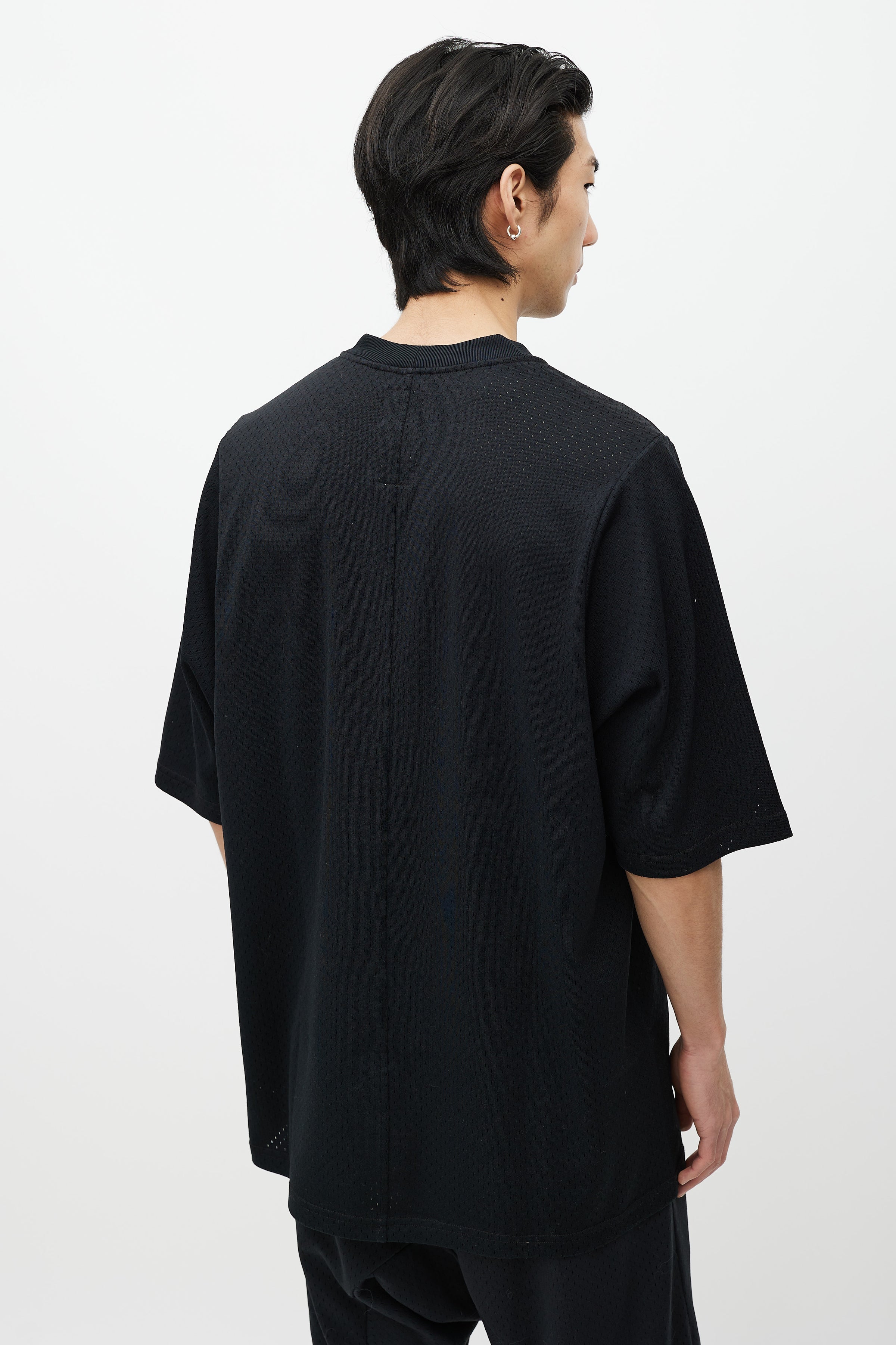 Rick Owens // X Champion Black Mesh Jersey T-Shirt – VSP Consignment