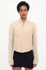 Rick Owens 2002 Corduroy Shawl Jacket