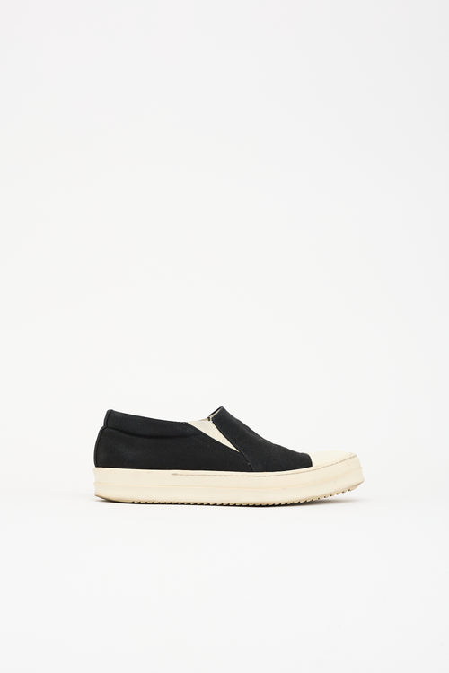 Rick Owens DRKSHDW Canvas Slip On Sneaker