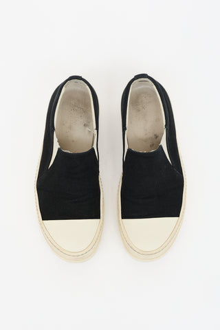 Rick Owens DRKSHDW Canvas Slip On Sneaker