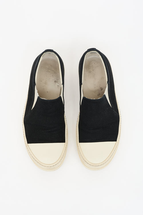 Rick Owens DRKSHDW Canvas Slip On Sneaker