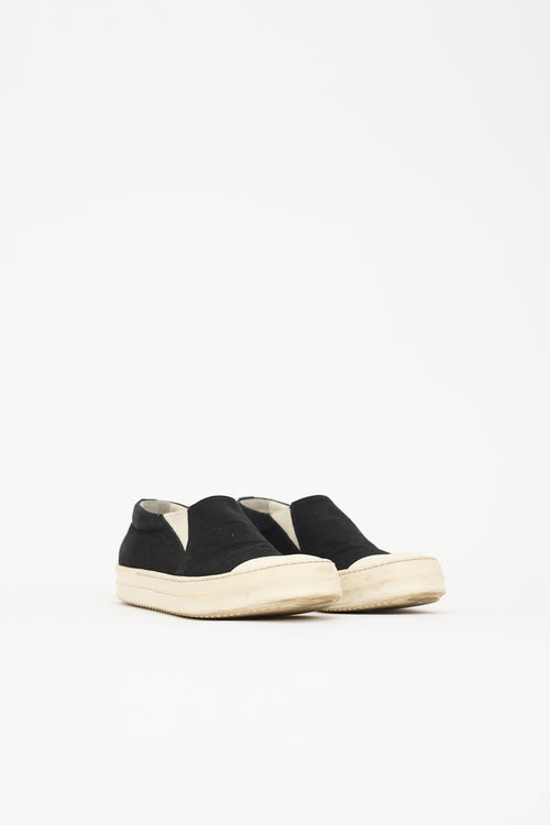 Rick Owens DRKSHDW Canvas Slip On Sneaker