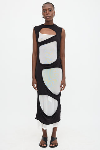 Rick Owens DRKSHDW Jersey Cutout Dress