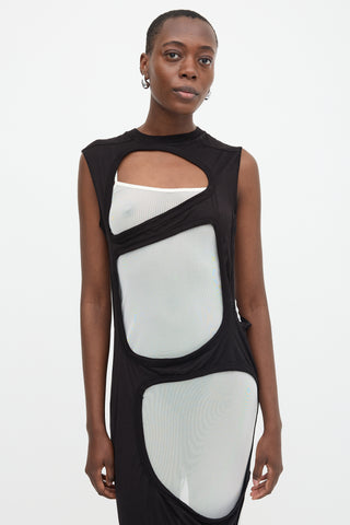 Rick Owens DRKSHDW Jersey Cutout Dress
