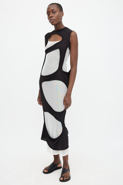 Rick Owens DRKSHDW Jersey Cutout Dress