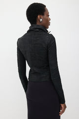 Rick Owens Distressed Leather Naska Jacket