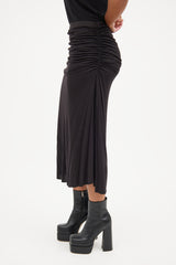 Rick Owens Lilies Black Fog Midi Skirt