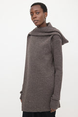 Rick Owens FW 2013 Wool Hooded Cardigan