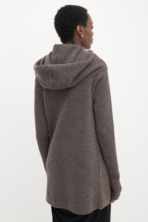 Rick Owens FW 2013 Wool Hooded Cardigan