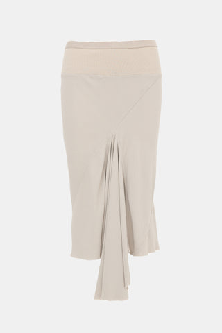 Rick Owens FW 2015 Insert Midi Skirt