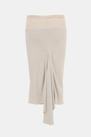 Rick Owens FW 2015 Insert Midi Skirt