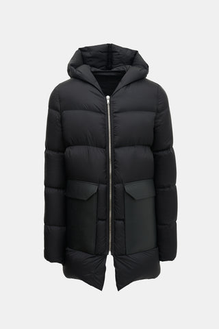 Rick Owens FW 2017 Leather Pocket Puffer Jacket