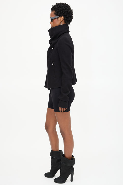 Rick Owens FW 2023 Wool High Neck Jacket